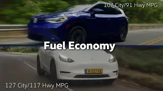 The 2022 Volkswagen ID.4 vs. the Tesla Model Y