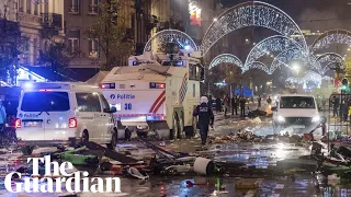 Chaos erupts in Brussels after Morocco beat Belgium at World Cup