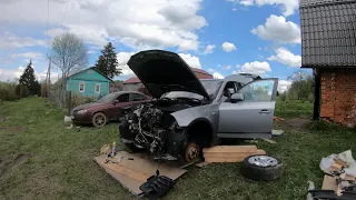 Купил BMW X3 E83. Установка двс, первые запуск, первые 200 м. заправка кондиционера 16_05_ 2021