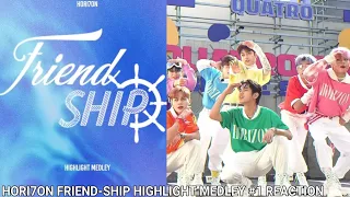 HORI7ON 1st ALBUM 'Friend-SHIP' Highlight Medley #1 Reaction! (THIS ALBUM IS INCREDIBLE!)