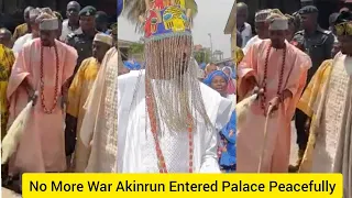 Akinrun of Ikirun land Oba Olalekan Akadri enter the Palace peacefully and people of ikirun rejoice