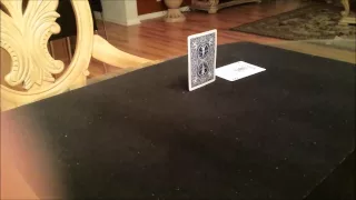 Standing Card Magic Trick