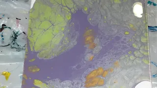 (65) Acrylic Pour Using Piping Bag - Fluid Acrylic Paint Pouring - Flow Art