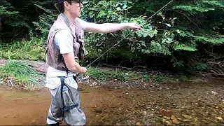 FISHING  FOR BROOK TROUT WITH OWEN