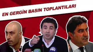 Türk futbol tarihinin en gergin basın toplantıları