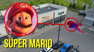 DRONE CATCHES SUPER MARIO AT HAUNTED TOY STORE!! (WE FOUND THEM)