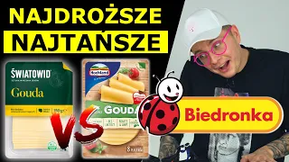 NAJTAŃSZE vs. NAJDROŻSZE JEDZENIE Z BIEDRONKI - CO LEPSZE?!