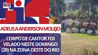 Corpo de Anderson Molejo foi velado neste domingo (28) na Zona Oeste do Rio