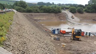 Toddbrook Dam Whaley Bridge - Day 9: drained reservoir