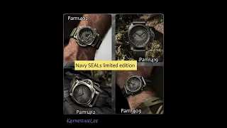 Panerai Luminor Navy SEALs limited edition-Pam1412, Pam1409, Pam1419, Pam1402 #pam01409