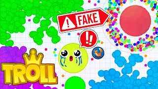 Agar.io Mobile - DONT SPLIT FOR IT!! BEST TROLL TO THE TOP