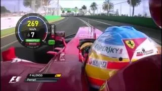 F1 2013 Fernando Alonso Ferrari F138 on board Australia