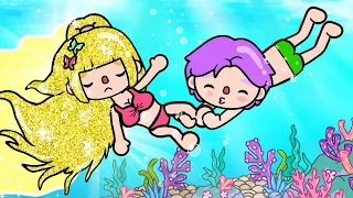 Maid Boy Kissed Gold Hair Girl😨💖🏊‍♂️ Sad Story | Toca Life World | Toca Boca