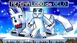 Jogando como GAROTA LOBO DE GELO no Minecraft!