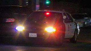 *PA Usage* LAPD Hollywood Slicktop Crown Vic Responding Code 3