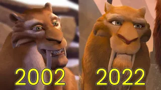 Evolution of Diego in Ice Age Movies (2002-2022)