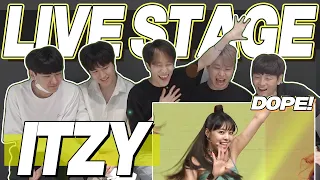 eng) ITZY 'NOT SHY' Live Stage Reaction | 있지 낫샤이 쇼케이스 무대 리액션 | Fanboy Moments | J2N VLog