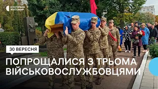 Загинули ще у квітні – на Смолянському військовому цвинтарі Житомира прощалися з трьома військовими