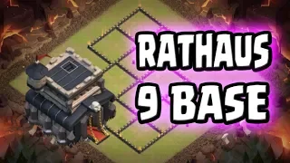 Clash of Clans Rathaus 9 Base max | Clankriegs Base und für den Clankrieg geeignet | Beste Rh9 Base