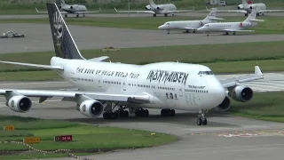 [HD] Iron Maiden's Ed Force One departing from Zurich Airport - 04/06/2016