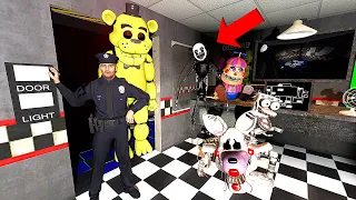 АНИМАТРОНИКИ ПУГАЮТ ОХРАННИКА FNAF 1 COOP Garry's Mod