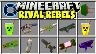 Minecraft RIVAL REBELS MOD | MINECRAFT NUKES, ROCKETS, LASERS, EXPLOSIVES & MORE!!