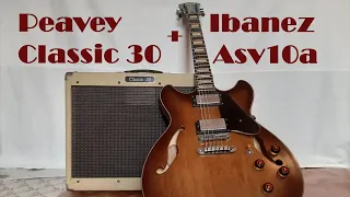 Peavey Classic 30 with Ibanez Asv10a | Blues Tones