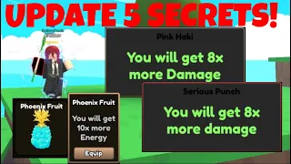 Got New Secrets - Fruit, Title & Haki In Update 5 Anime Punch Simulator | Part 1/2