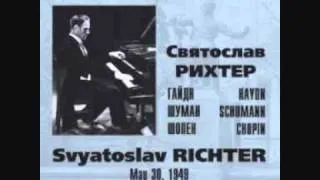 S. Richter - Chopin  Etude n. 3 (op.10/3) Live 1949