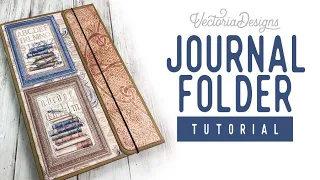 Journal Folder Tutorial | Dark Academia Writer Crafting Printables Kit | Free Measurements Sheet