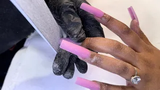 Acrylic Nails Tutorial | How to do a full set of nails | nails for beginners