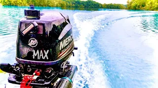 Jon Boat MAX Speed Test with Mercury 6HP 4 Stroke: Waxed Hull = Max Speed!