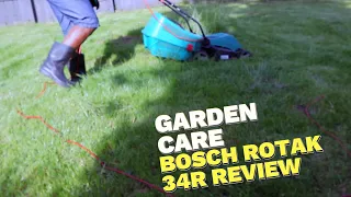 Garden Care with Bosch Rotak 34r Mower Review |White Noise |White Sound |@ Vinneltv.