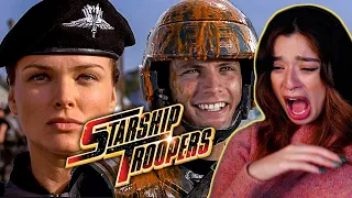 Close to PUKING watching Starship Troopers