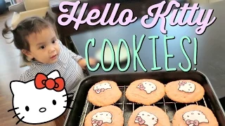 BAKING HELLO KITTY COOKIES! - July 10, 2016 -  ItsJudysLife Vlogs