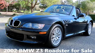 Black Sapphire Metallic 2002 BMW Z3 Roadster Test Drive