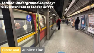 London Underground Journey: Gloucester Road to London Bridge via Westminster Station