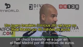 VEJA O QUE GUARDIOLA FALOU SOBRE VINÍCIUS JÚNIOR