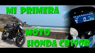 My first bike: Honda CB190R - Motovlog in Spanish