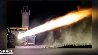 SpaceX Starship's Long duration test fire of Raptor while gimbaled 15 degrees