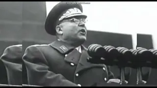 USSR anthem at 1957 october revolution day parade