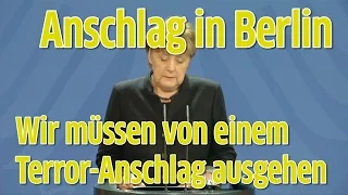 Bundeskanzlerin Merkel zu den Vorfällen in Berlin