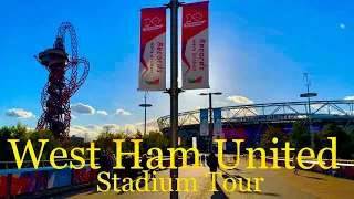 West Ham United London Stadium Tour Winter sunshine in Queen Elizabeth Olympic Park London