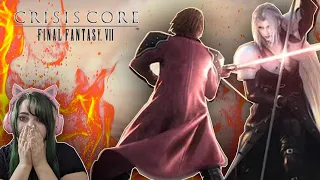 Crisis Core let's play highlight!! My reaction to the Sephiroth vs Genesis and Angeal!!