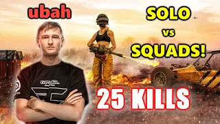 FaZe ubah - 25 KILLS - SOLO vs SQUADS! - PUBG