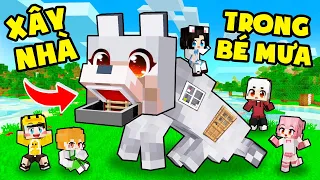 Mr Vịt XÂY NHÀ bên trong BÉ MƯA Khổng Lồ Minecraft