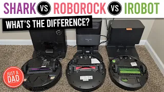 iRobot j7+ vs Roborock Q5+ vs Shark Detect Pro Robot Vacuum COMPARISON