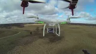 SlowMo MidAir collision DJI Phantom quadcopter with DJI F550 Hexacopter