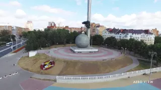 Калуга с высоты птичьего полёта – Памятник 600-летию Калуги