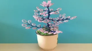 How to make flower with Beads | DIY Wire Tree | Decoration Ideas